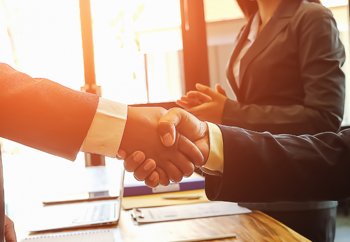 Handshake business women